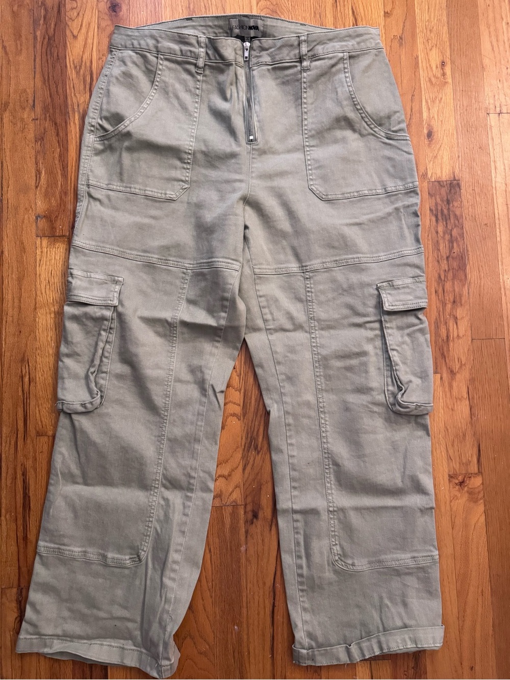 Women's Cargo Pants - Olive Green